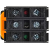 Кнопка с подсветкой и фиксацией IEK MASTER MI-BT60-11TD-3-11-K04 d=22мм 1NO+1NC красная MI-BT60-11TD-3-11-K004