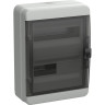 Корпус пластиковый IEK TEKFOR КМПн-24 IP65 черная прозрачная дверь TF5-KP72-N-24-65-K03-K02