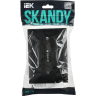 Розетка IEK SKANDY SK-R07Bl 2-местная с заземлением с защитными шторками 16А в сборе черный SK-R24-16-K02-F