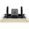 Розетка TV проходная IEK FORTEPIANO FP429 ваниль FP-A10-P-K10