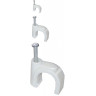 Скоба 4мм IEK круглая пластиковая (20шт) - USK11-04-020